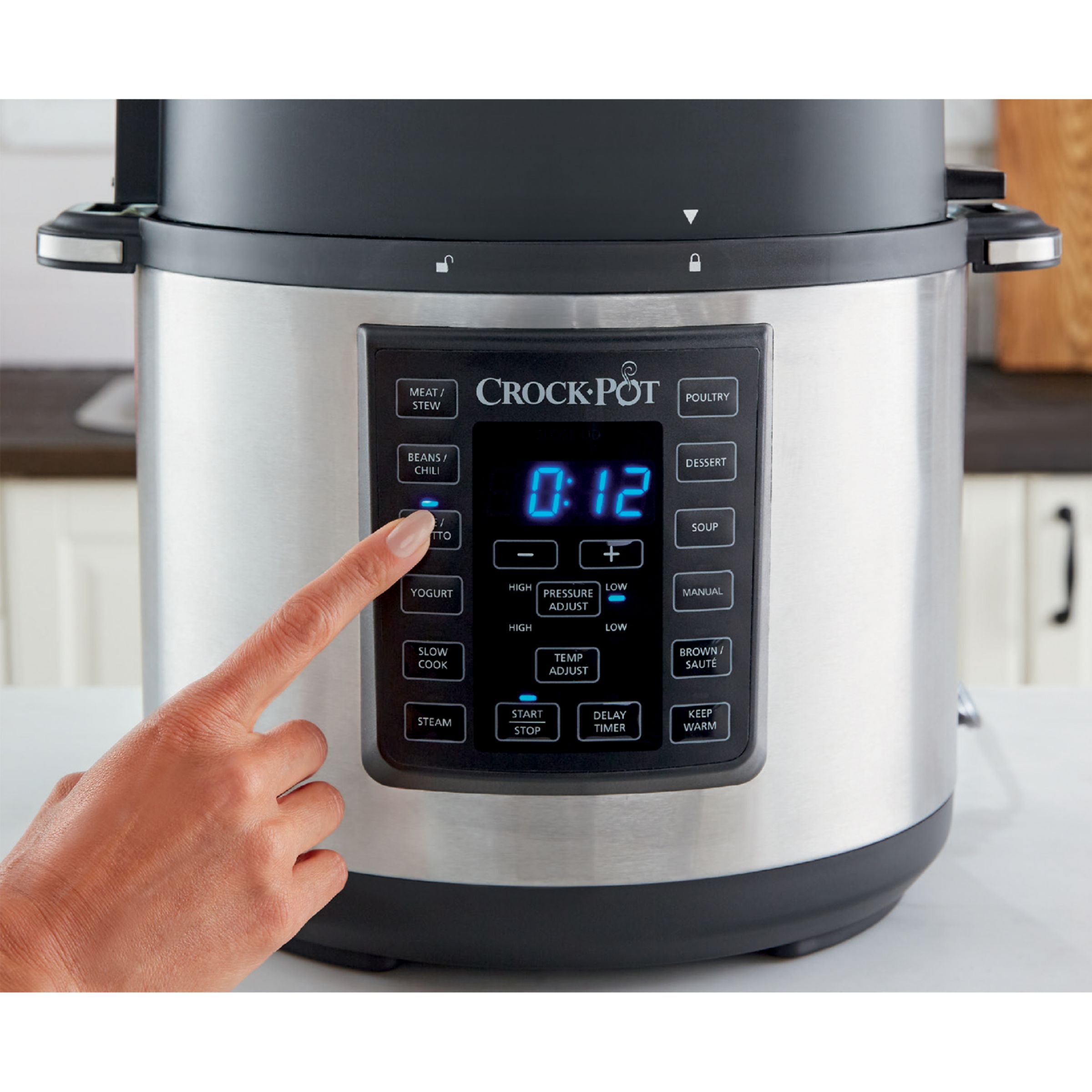 Crock-Pot CSC051 Electric Pressure & Multi-Cooker, 5.6L, Stainless Steel