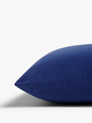 John Lewis ANYDAY Basic Plain Cushion, Navy
