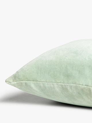 John Lewis & Partners Cotton Velvet Cushion, Sorrel