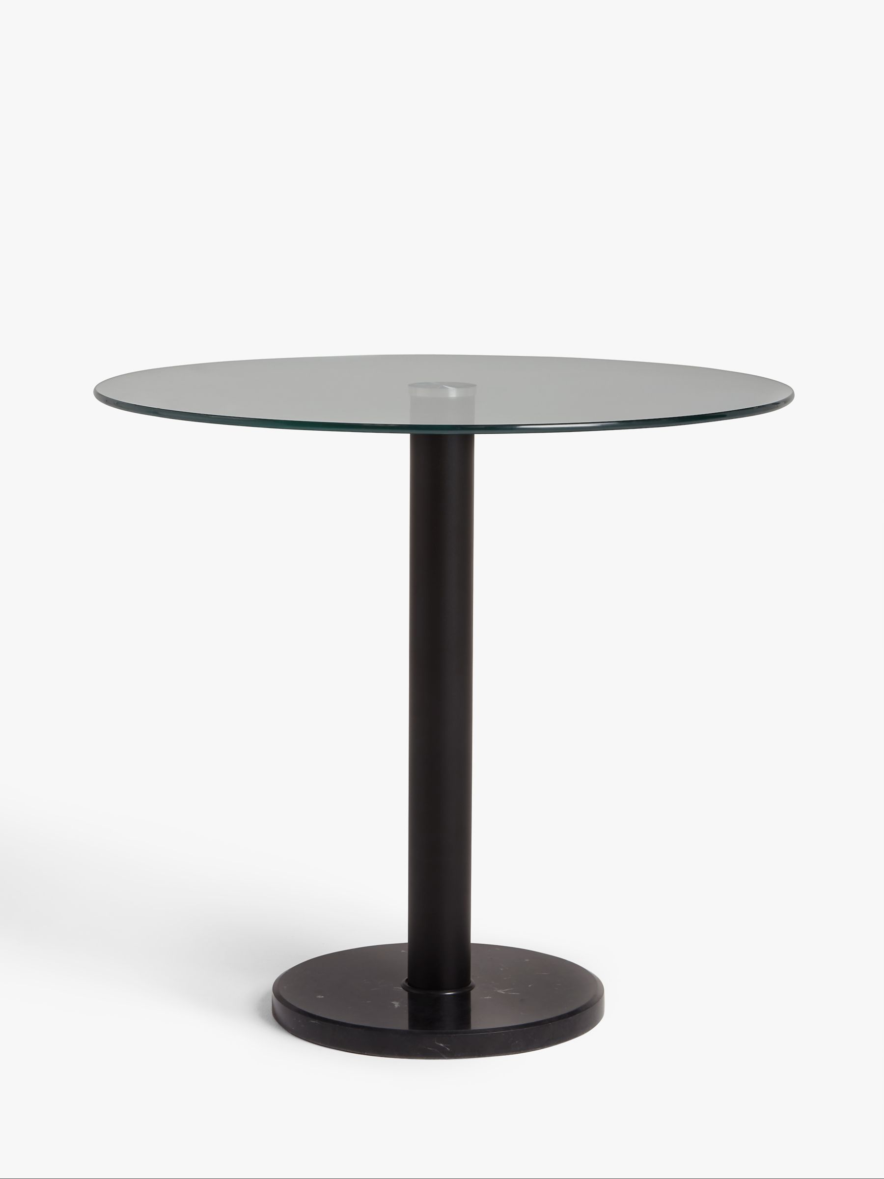 Photo of John lewis anyday enzo 2 seater glass round dining table black marble