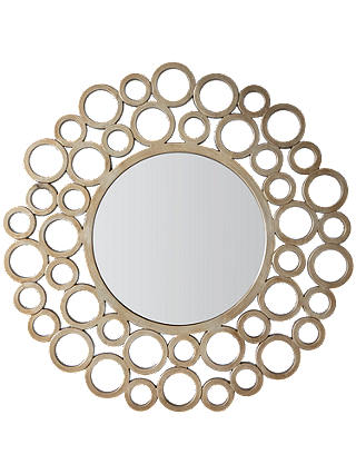 Madoka Round Mirror, 118cm, Gold