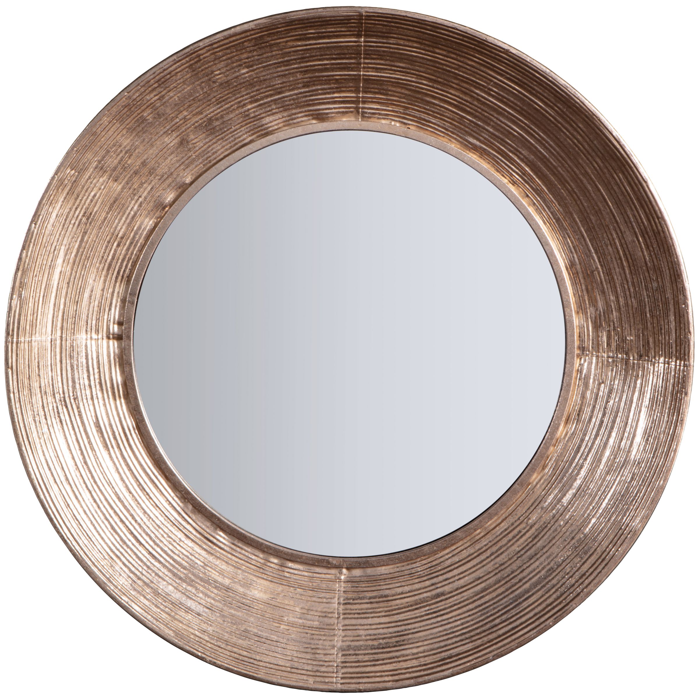 Aurelia Round Mirror, 72cm, Metallic