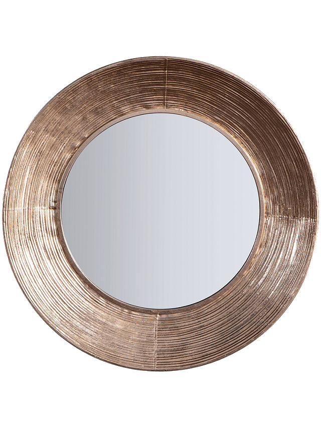 Aurelia Round Mirror 72cm Metallic, Large Round Copper Mirror Uk