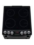 Zanussi ZCV46250XA Electric Hob Double Cooker, Black