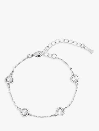 Ted Baker Heniee Swarovski Crystal Heart Chain Bracelet
