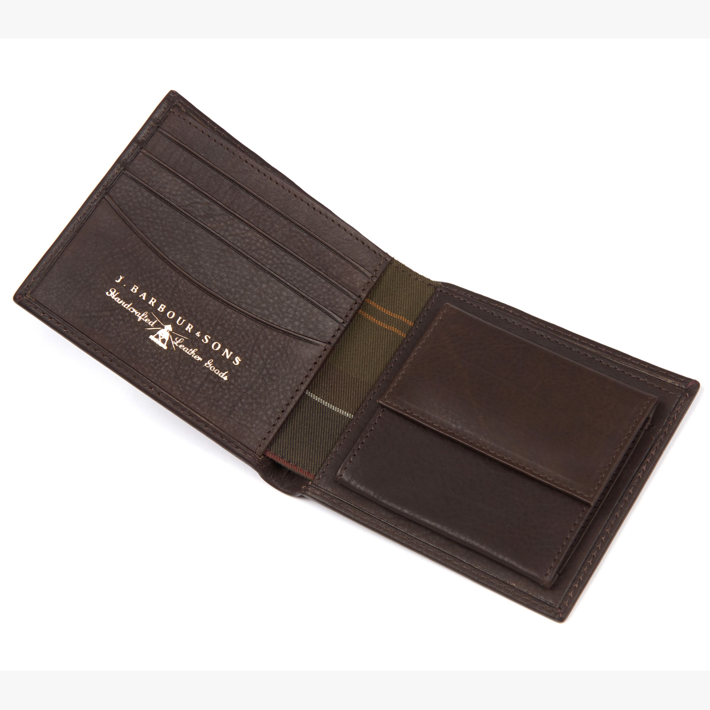 barbour grain leather coin wallet
