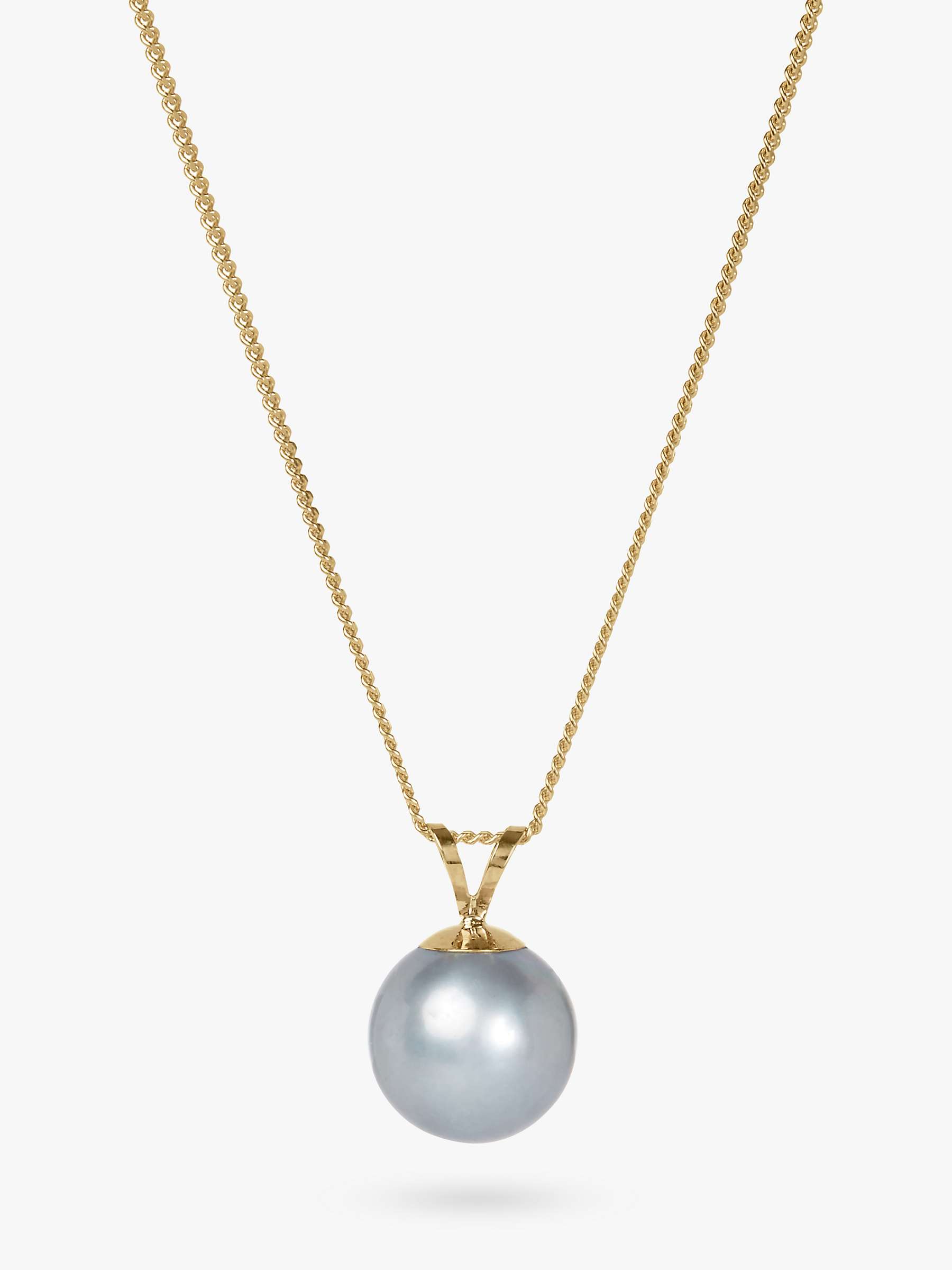 Buy A B Davis 9ct Gold Freshwater Pearl Pendant Necklace Online at johnlewis.com