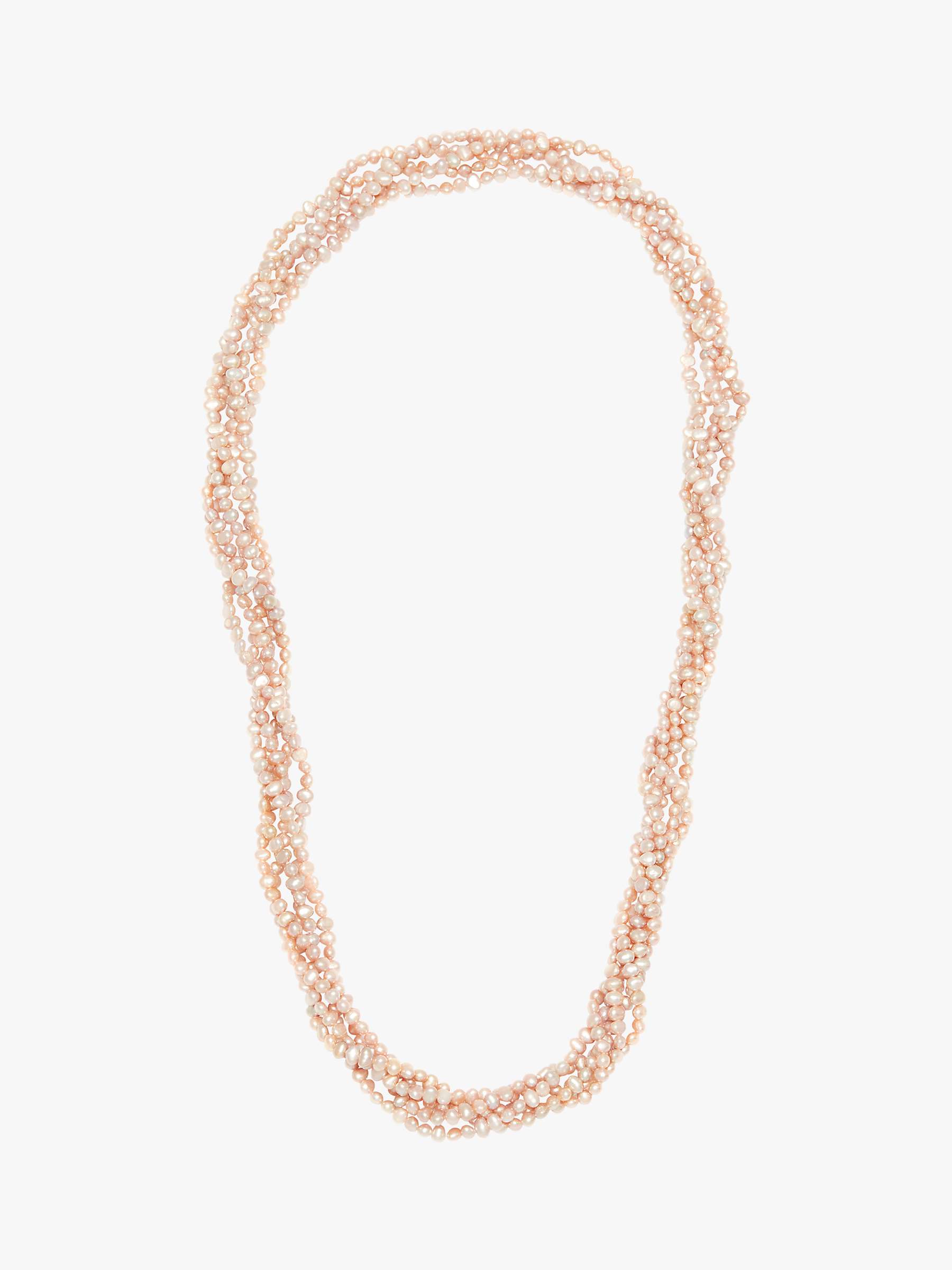 Buy A B Davis Freshwater Baroque Pearl 6 Row Twist Opera Length Necklace Online at johnlewis.com