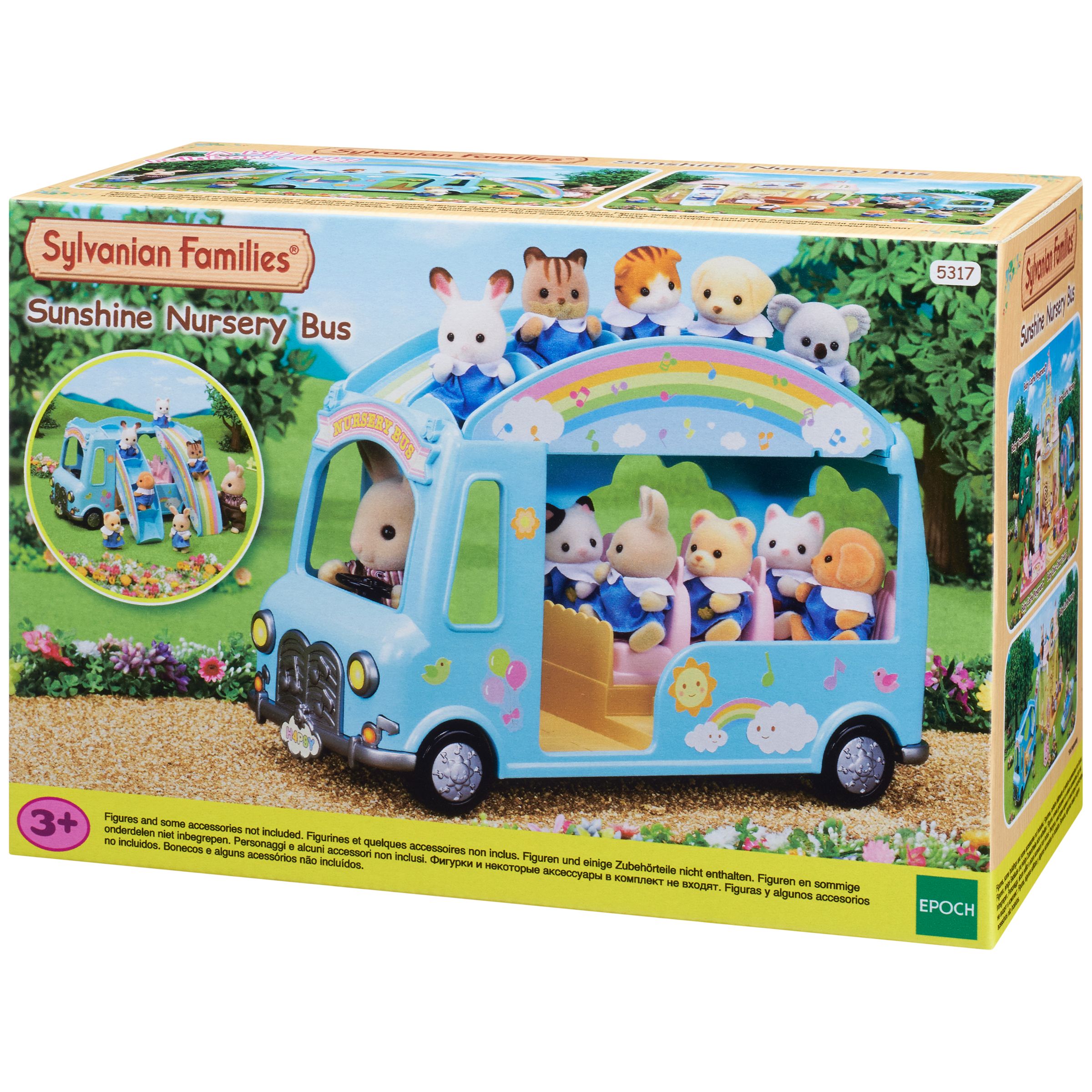 sylvanian families nursery bus yellow