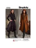 Simplicity Misses' Military Cosplay Coat Costumes Sewing Pattern, 8769