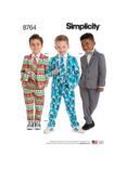 Simplicity Boys' Suit Ties Sewing Pattern, 8764