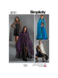 Simplicity Misses' Capes Sewing Pattern, 8721