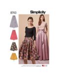 Simplicity Misses' Pleated Skirts Sewing Pattern, 8743
