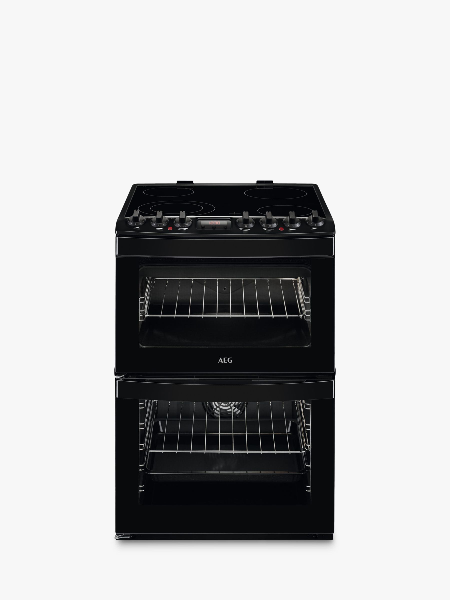 AEG CCB6740AC Freestanding Electric Cooker, A Energy Rating, 60cm Wide, Black