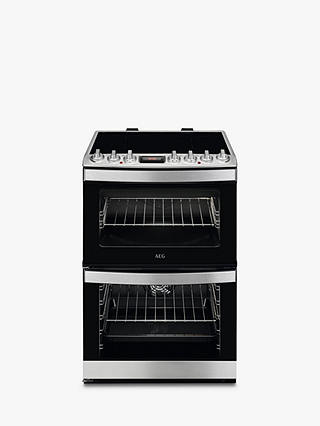 AEG CIB6740ACM Double Electric Cooker, Stainless Steel
