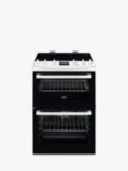 Zanussi ZCV66250WA Double Electric Cooker, A Energy Rating, Black/White