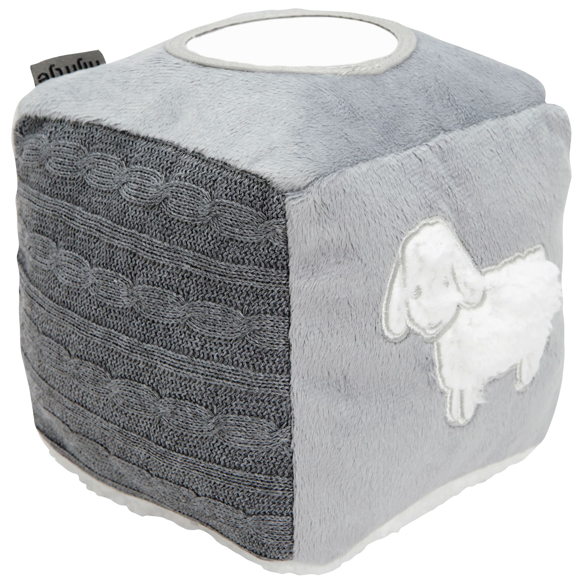 Miffy Knitted Activity Cube, Grey at John Lewis & Partners