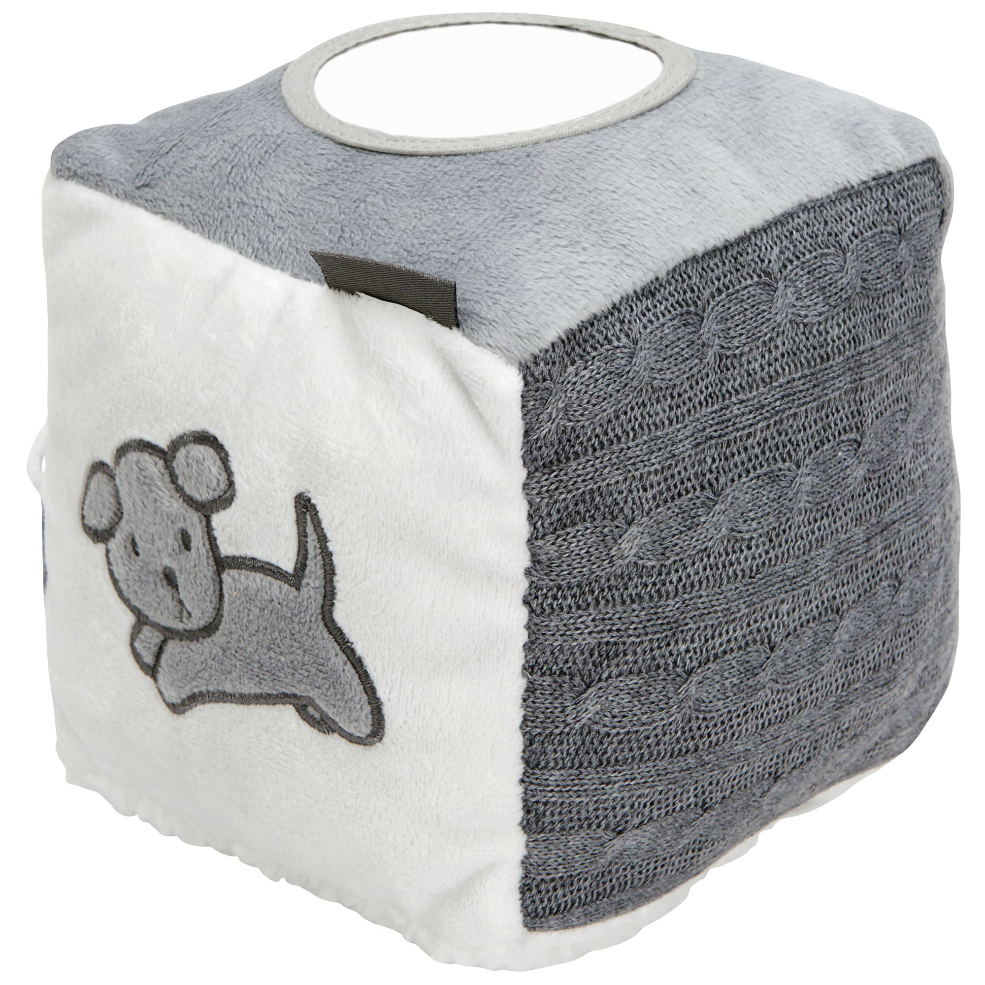 Miffy Knitted Activity Cube, Grey at John Lewis & Partners
