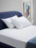John Lewis Synthetic Soft Touch Washable Standard Pillow Pair, Medium/Firm