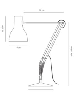 Anglepoise Type 75 Desk Lamp, Silver