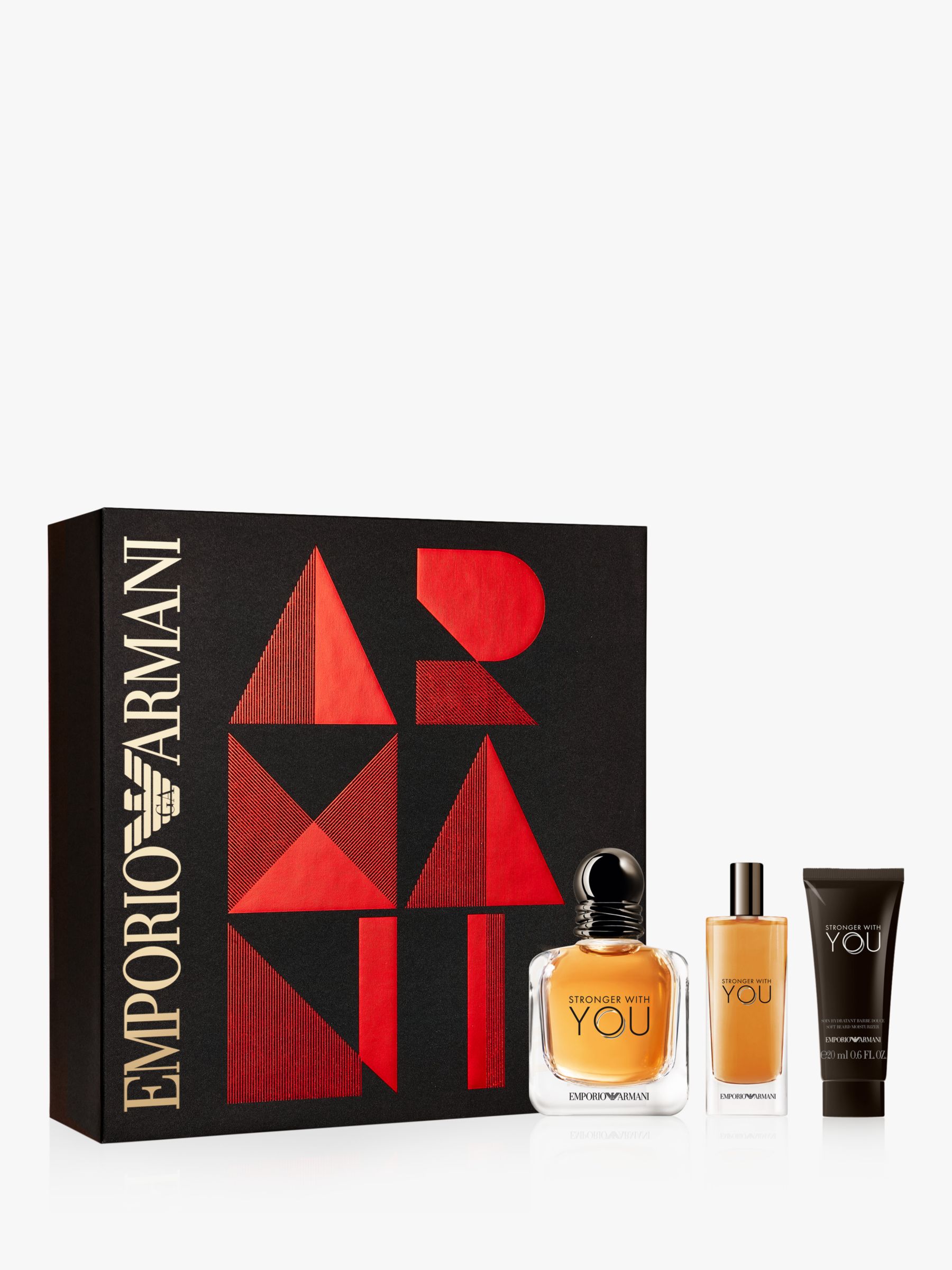armani stronger with you gift set boots