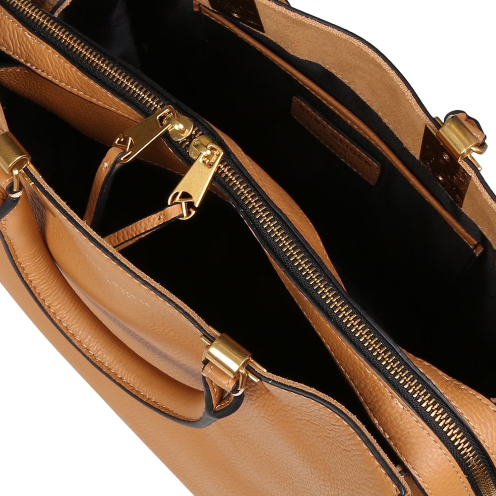 Kurt Geiger London Emma Leather Tote Bag Camel At John Lewis Partners