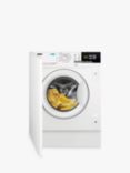 Zanussi Z814W85BI Integrated Washing Machine, 8kg Load, 1400rpm Spin, White