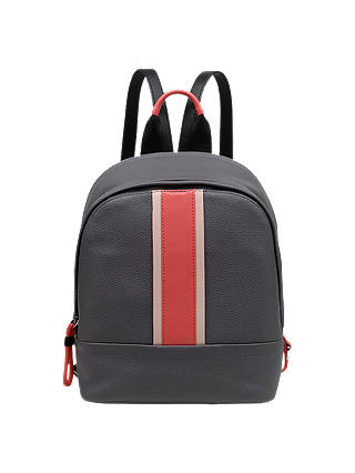 Radley Flex Small Leather Zip Around Backpack, Black/Pink