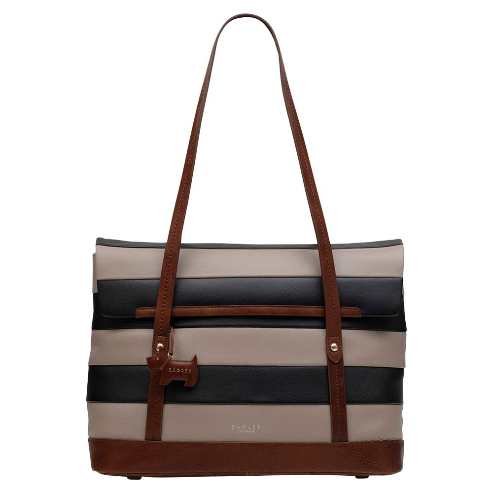 radley striped handbag