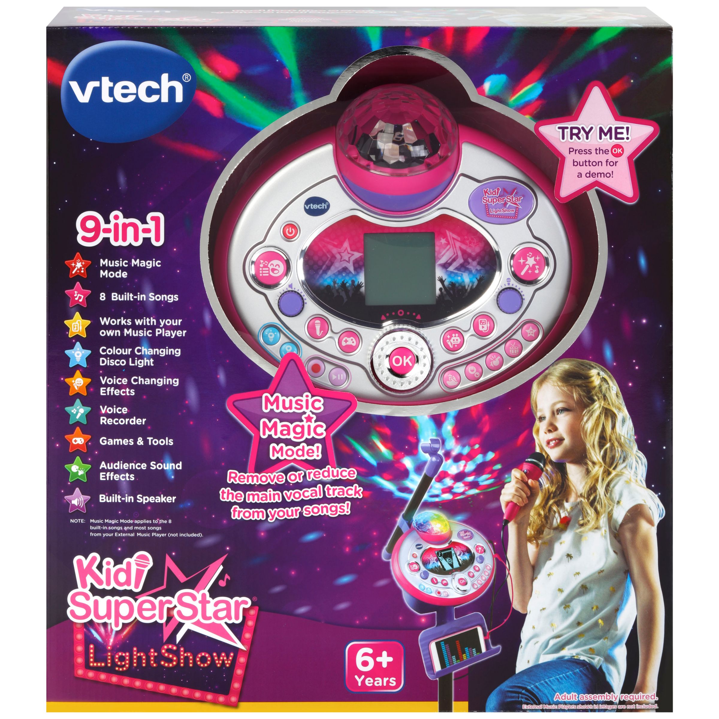 vtech superstar microphone pink
