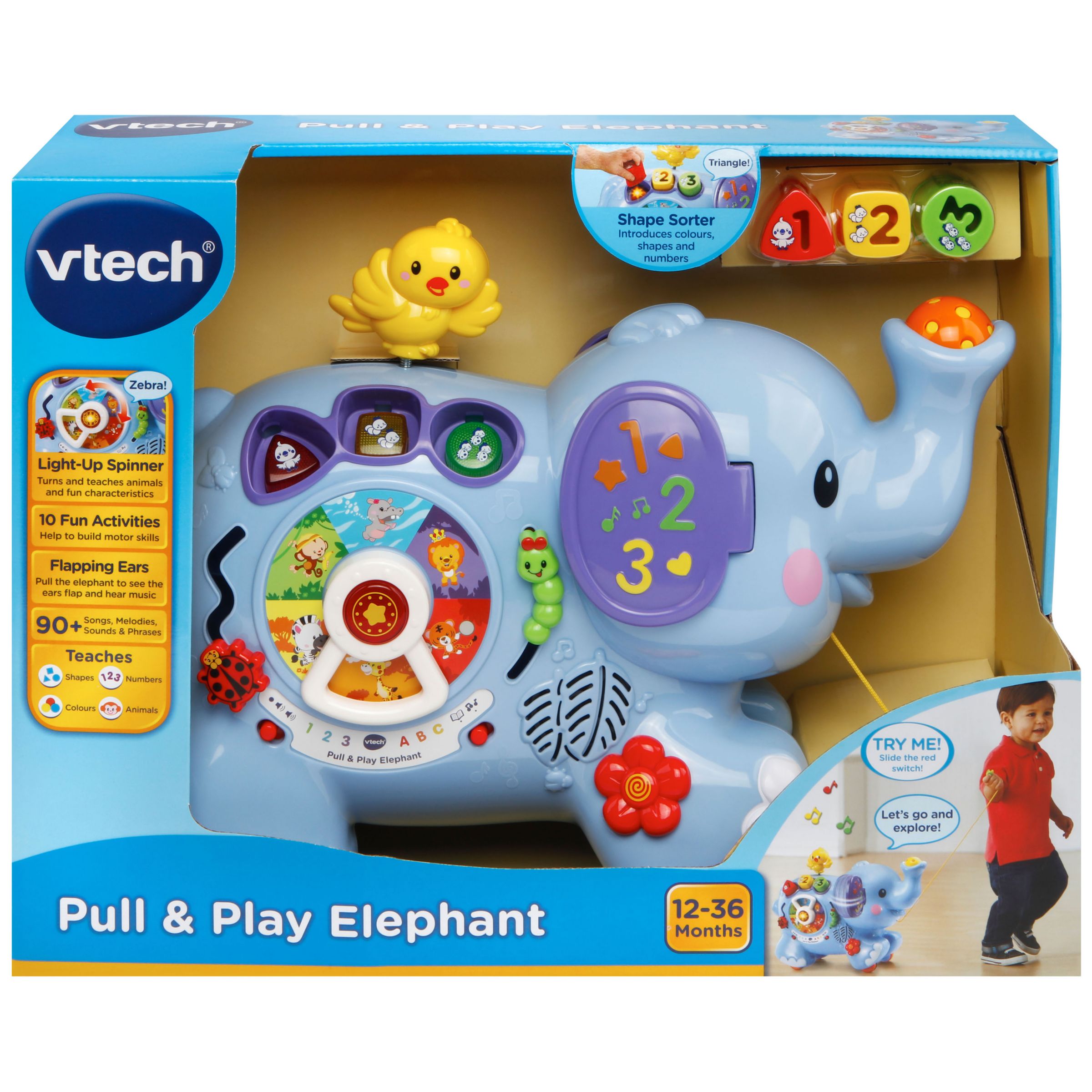 vtech push and pull elephant