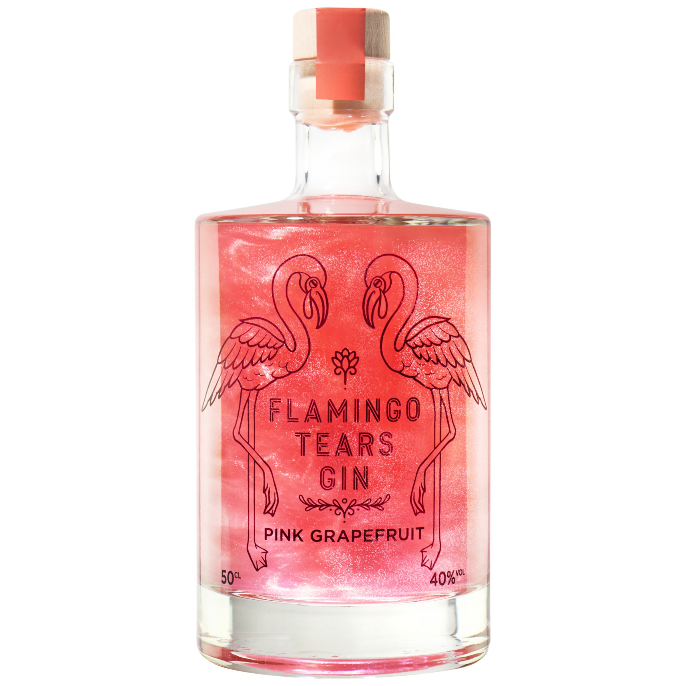 Pink Grapefruit Tears Flamingo Gin, 50cl Firebox
