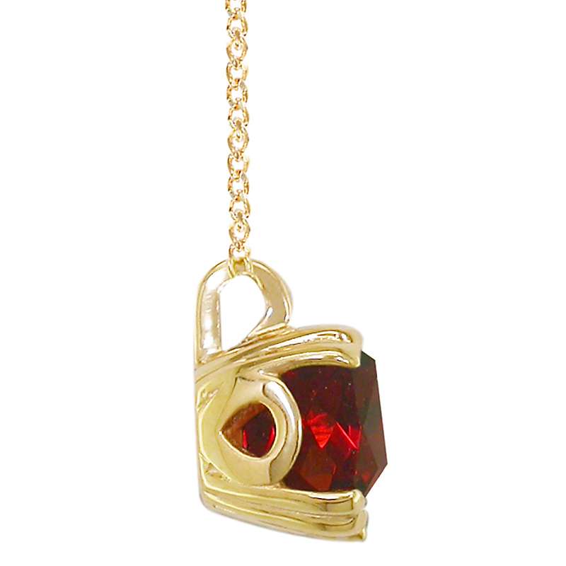 Buy E.W Adams 9ct Gold Cushion Pendant Necklace Online at johnlewis.com