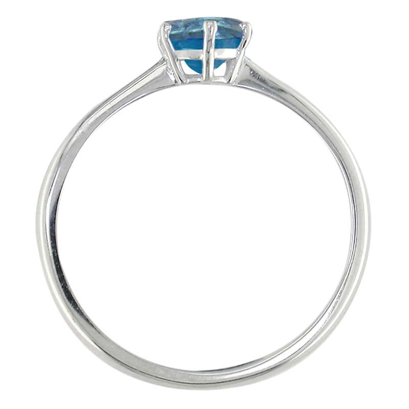 Buy E.W Adams 9ct White Gold Round Semi-Precious Stone Ring, N Online at johnlewis.com