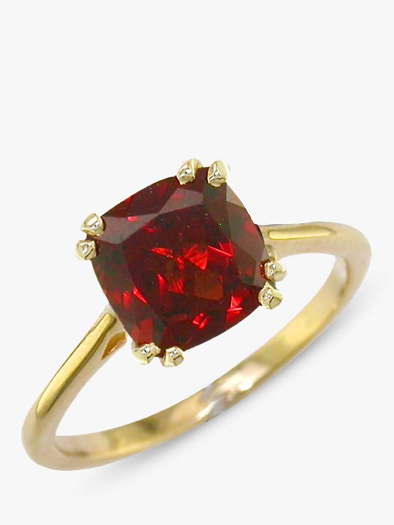 Buy E.W Adams 9ct Gold Cushion Cocktail Ring, N Online at johnlewis.com