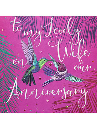 Belly Button Designs Lovely Wife Anniversary Card
