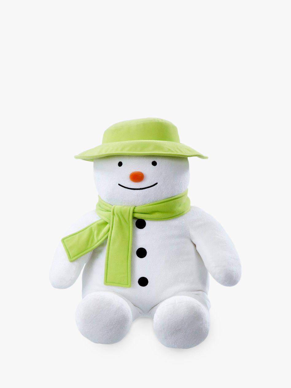 the snowman cuddly toy