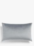 John Lewis ANYDAY Rectangular Velvet Cushion, Steel