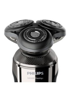 Philips SP9862/14 Series 9000 Prestige Wet & Dry Men’s Electric Shaver with NanoTech Dual Precision Blades & Precision Trimmer, Grey