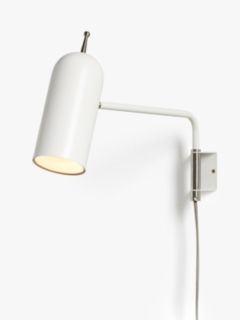 John Lewis No.045 LED Plug-In Wall Light, White