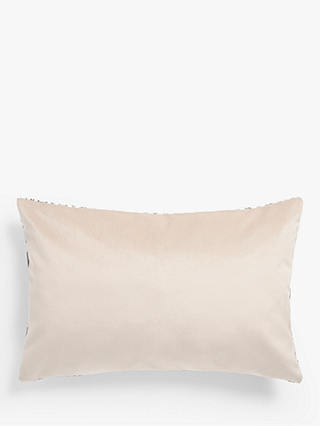 John Lewis & Partners Revina Teardrop Velvet Cushion, White