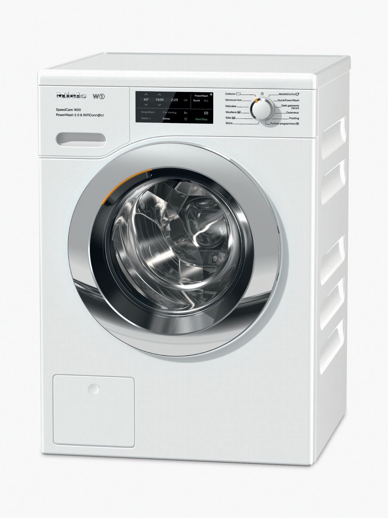 Miele WCH360 Washing Machine, A+++ Energy Rating, 8kg, 1600rpm, White