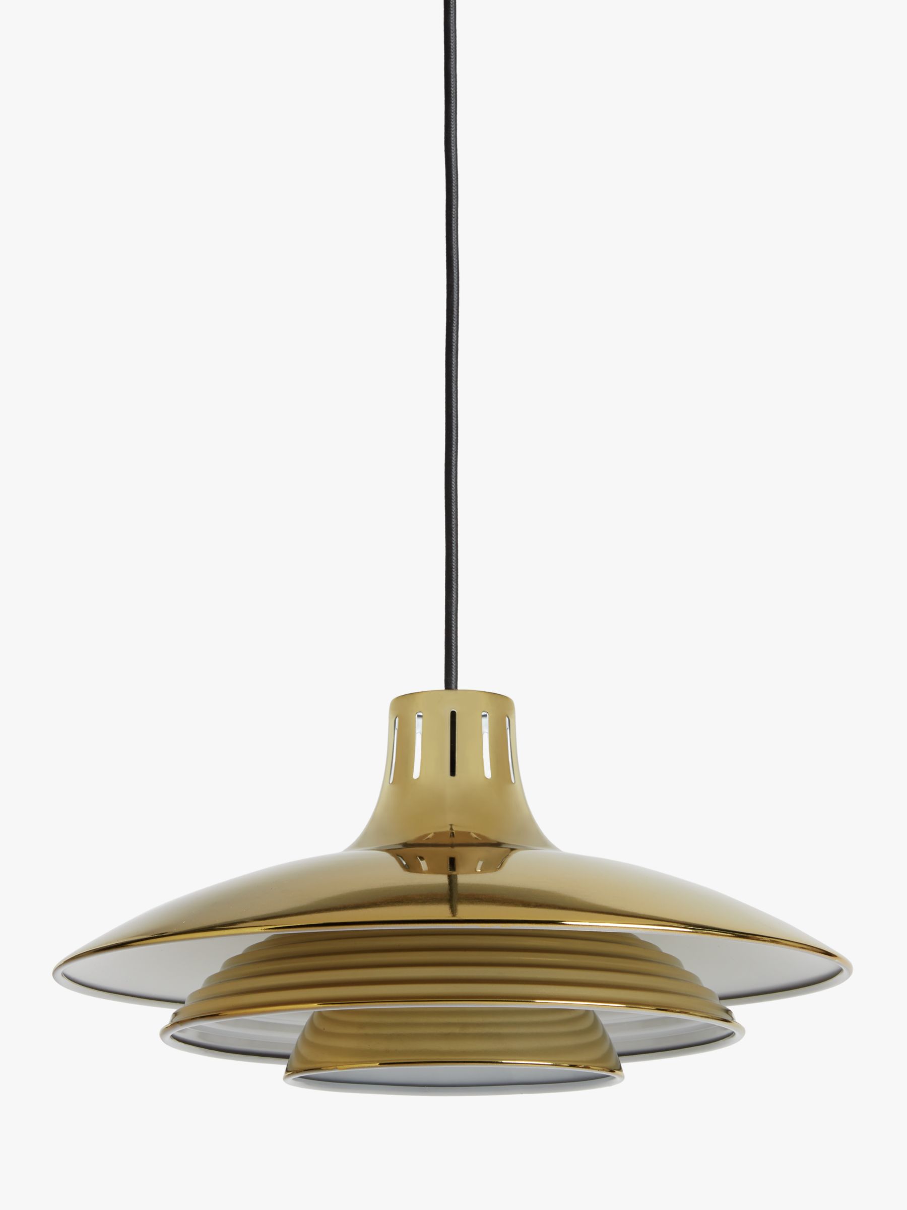 House By John Lewis Stockholm Easy To Fit Ceiling Shade Coffee Gold