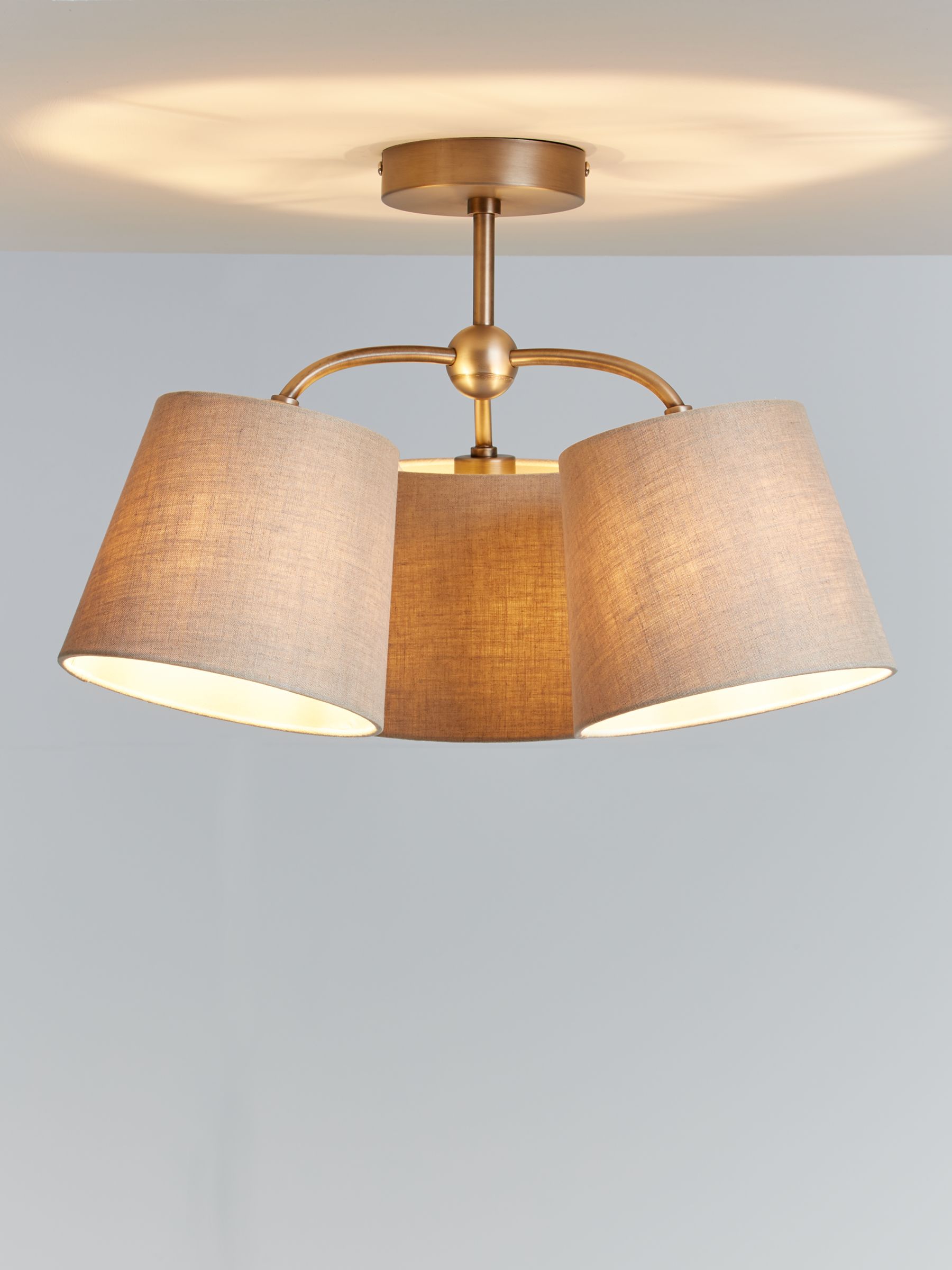 John Lewis & Partners Roxie Semi Flush 3 Arm Ceiling Light review