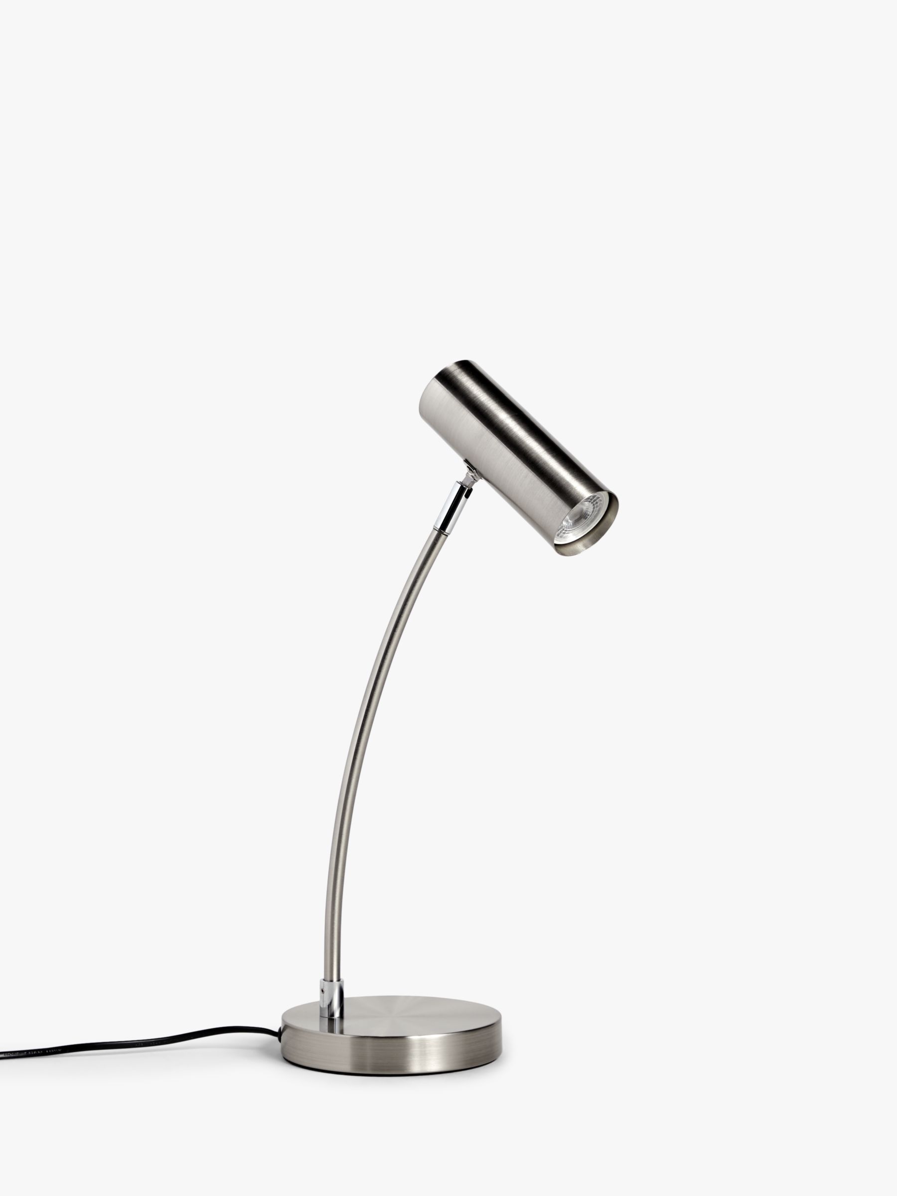 Satin Nickel Ex Display John Lewis Boxed John Lewis & Partners Oliver LED Desk Lamp 