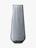 LSA International Lantern Vase, H36cm, Zinc Lustre