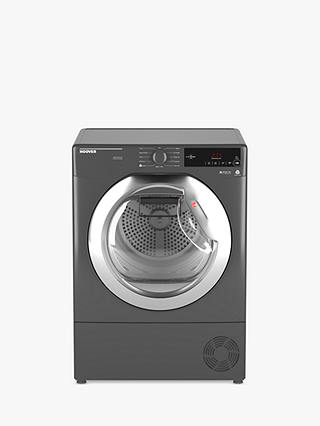 Hoover DXC8TCER Condenser Tumble Dryer, 8kg Load, B Energy Rating, Grey