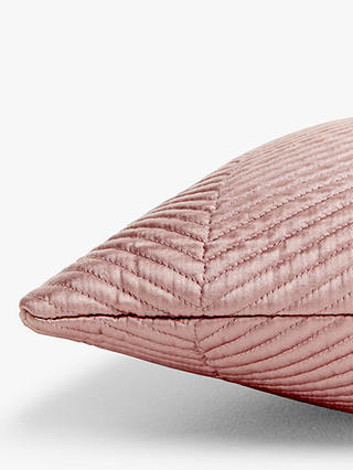 John Lewis Boutique Hotel Linear Cushion, Dusky Pink