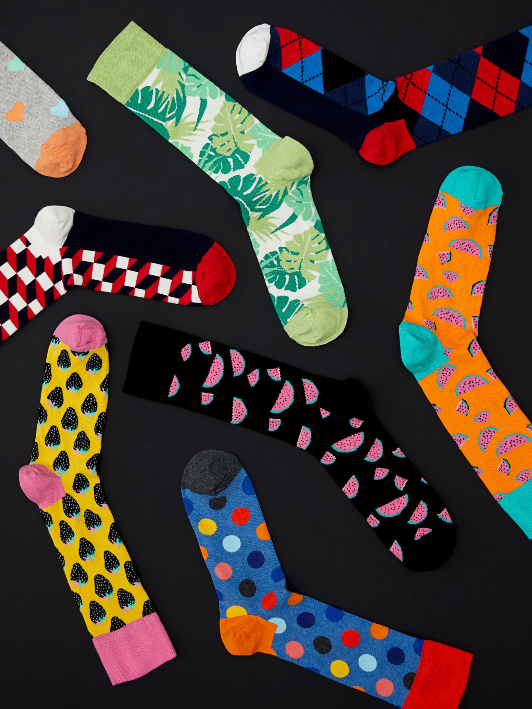Happy Socks Sock Advent Calendar One Size Pack of 24 Multi at John