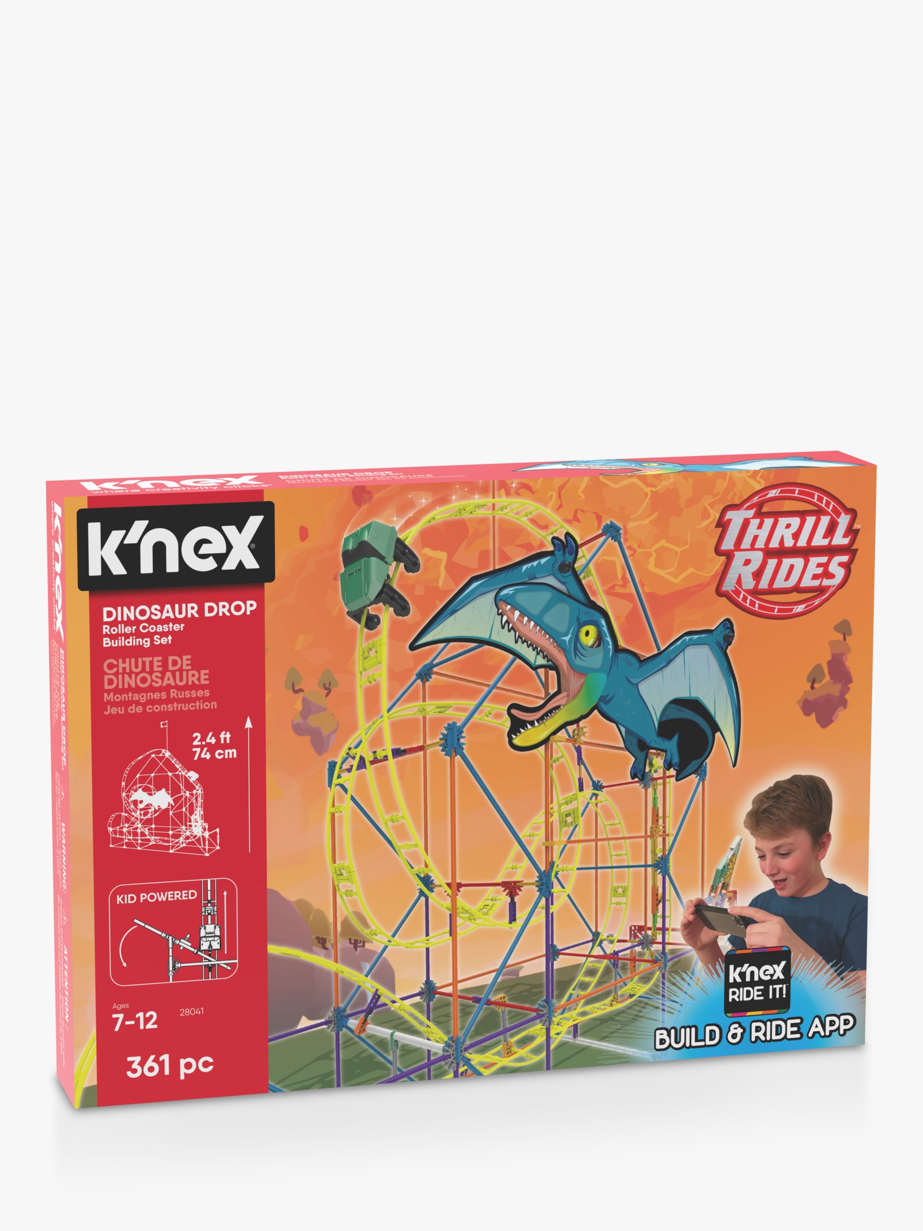 knex dinosaur roller coaster